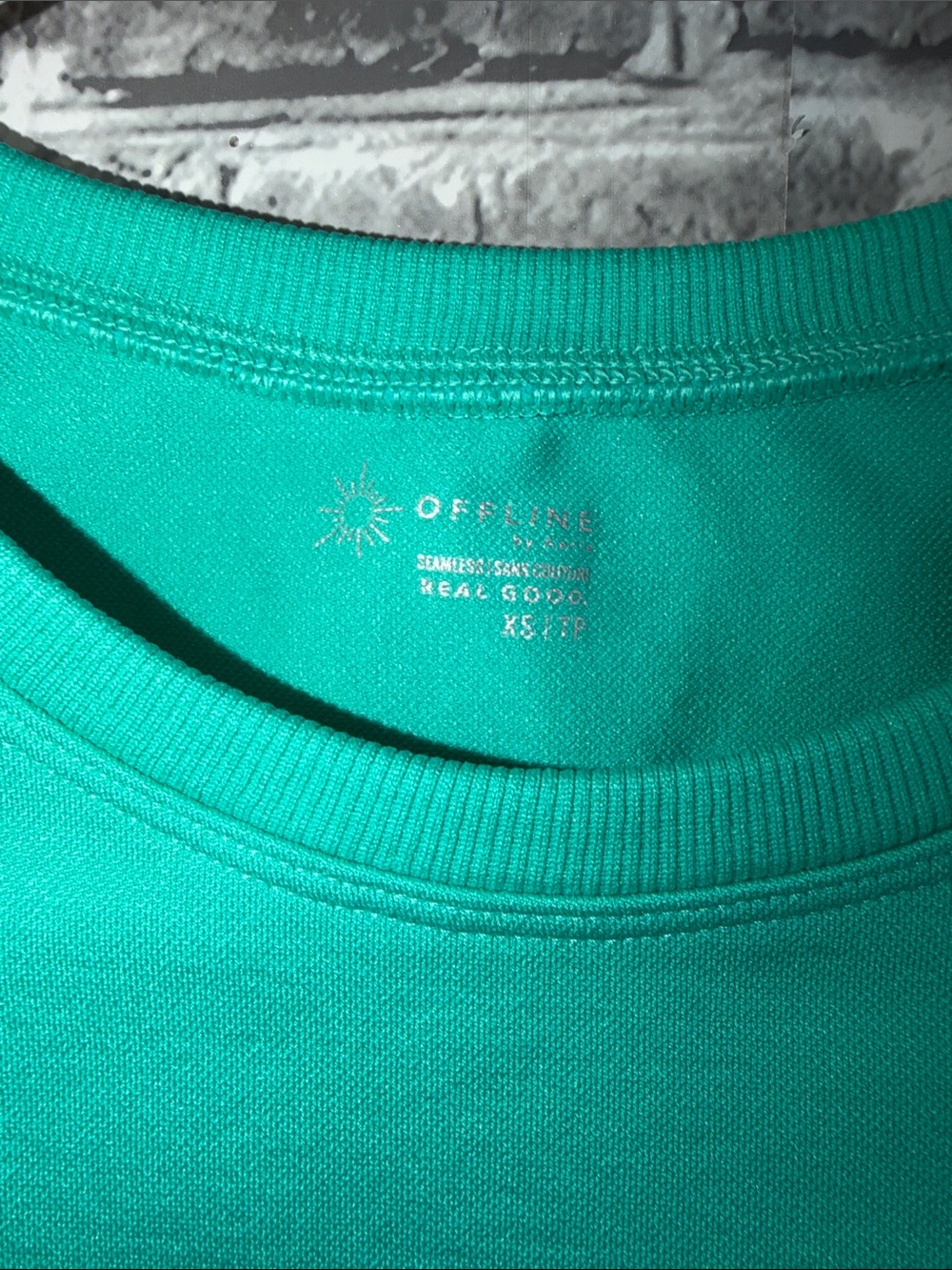 Offline by Aerie Short-Sleeve Cropped Crewneck Top - Picture 2 of 6